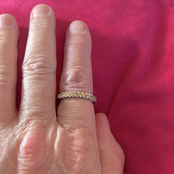 Sterling silver citrine ring one Sz 8 and one 9 nwot - Picture 6 of 7